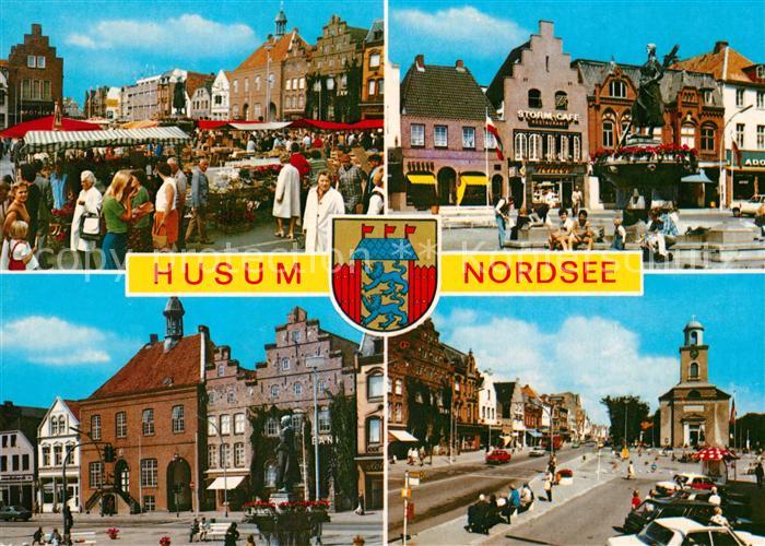 Husum Butjadingen Markt Rathaus Marienkirche Storm Cafe