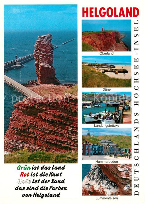 Helgoland Oberland Duene Landungsbruecke Hummerbuden Lummerfelsen