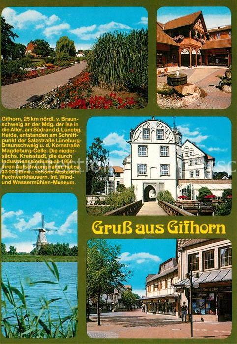 Gifhorn Schloss Windmuehle Park Stadtansichten Chronik