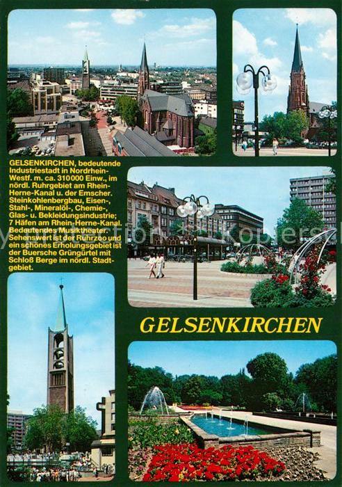 GELSENKIRCHEN NRW Marktplatz Stadtpark Stadtansicht Chronik