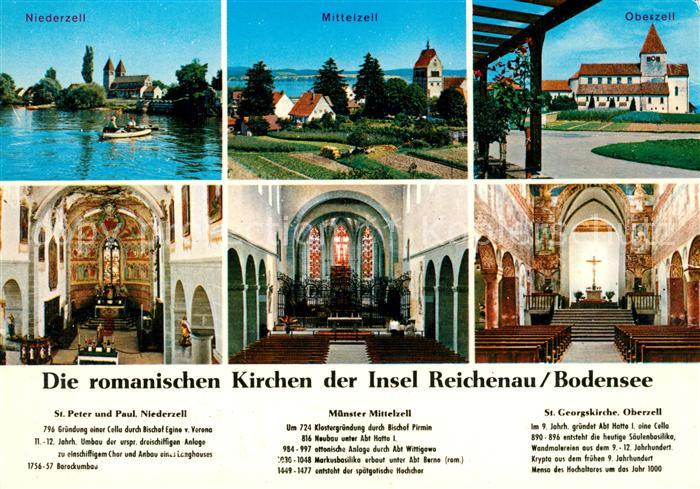 Reichenau Bodensee Niederzell Peter und Paul Mittelzell Muenster Oberzell Georgs