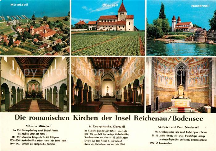 Reichenau Bodensee Muenster Mittelzell Georgskirche Oberzell Peter und Paul Nied