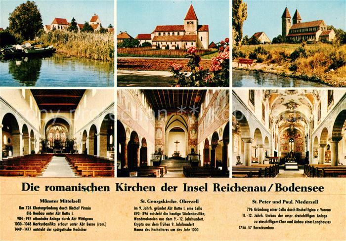 Reichenau Bodensee Muenster Mittelzell Georgskirche Oberzell Peter und Paul Nied