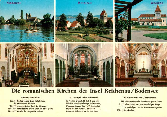 Reichenau Bodensee Muenster Mittelzell Georgskirche Oberzell Peter und Paul Nied