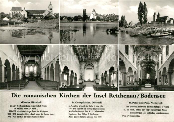 Reichenau Bodensee Muenster Mittelzell Georgskirche Oberzell Peter und Paul Nied