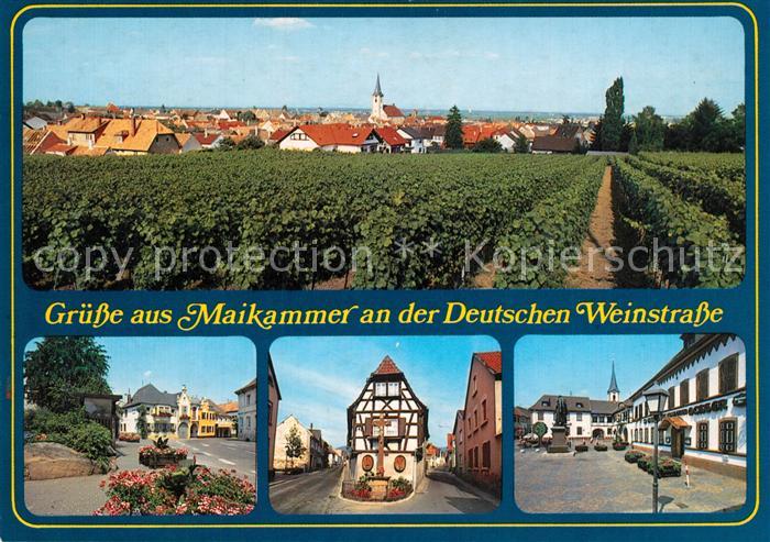 Maikammer Panorama Maikammer Kreuz Rathaus Markt