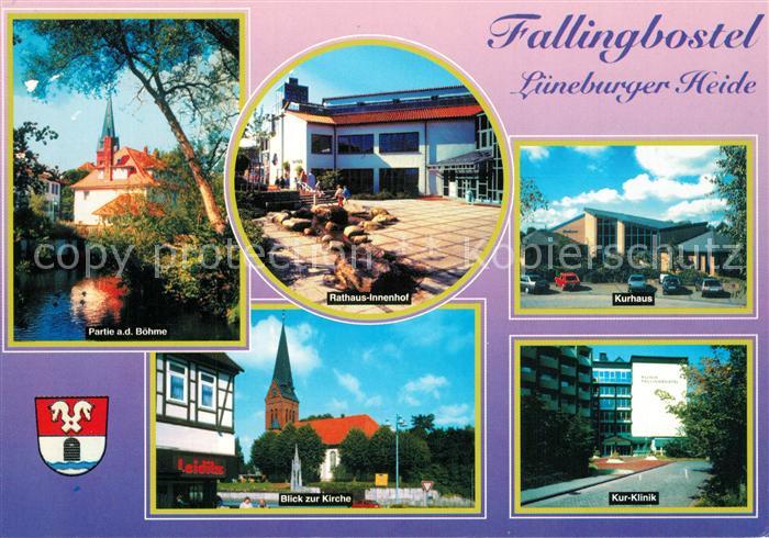 Fallingbostel Rathaus Innenhof Kurhaus Kurklinik Kirche