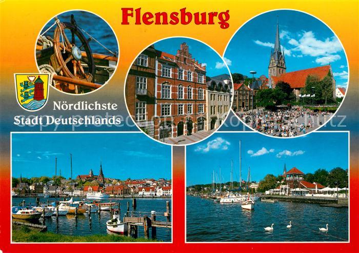 Flensburg Marktplatz Hafen