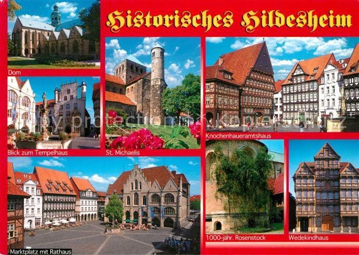 Hildesheim Dom Tempelhaus Knochenhauseramtshaus Marktplatz Rathaus