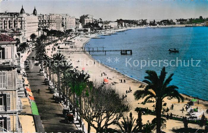 Cannes Alpes-Maritimes Croisette et la Plage