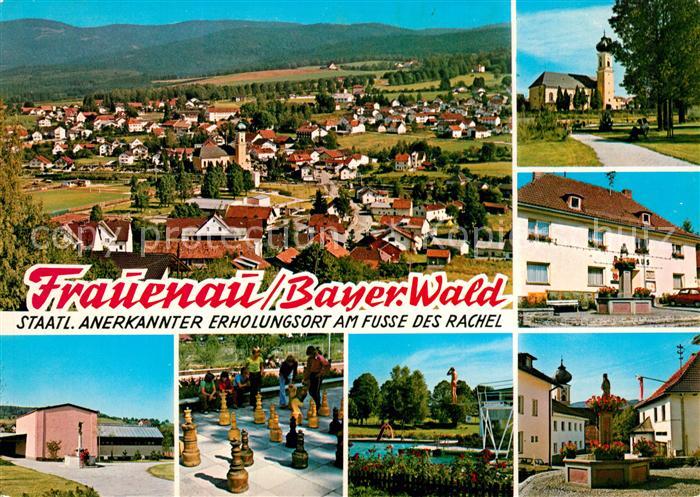 Frauenau Fliegeraufnahme Kirche