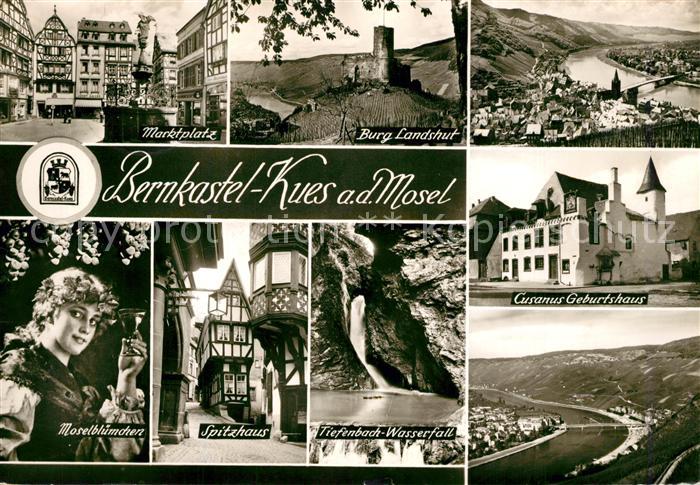 Bernkastel-Kues Cusanus Geburtshaus Tiefenbach-Wasserfall Marktplatz
