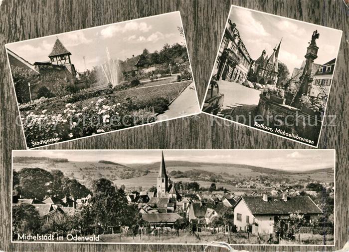 Michelstadt Rathaus Michaelisbrunnen