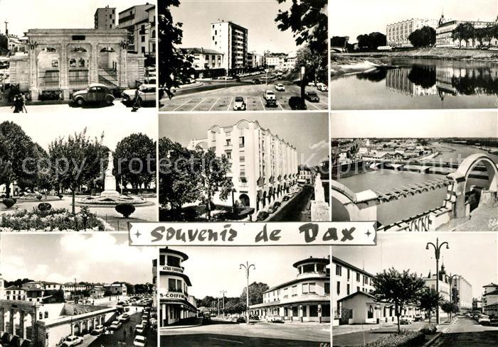 Dax Landes Fontaine Chaude Nouvelle Place Place Thiers Statue Borda