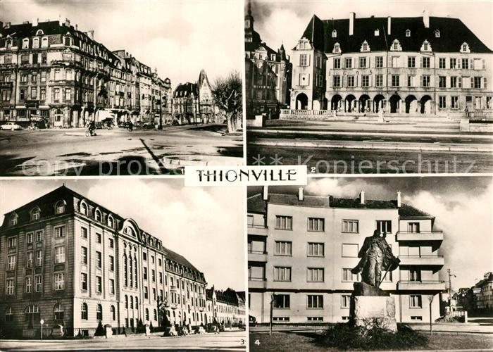 Thionville Place du Luxembourg Mairie Lycee des Garcons