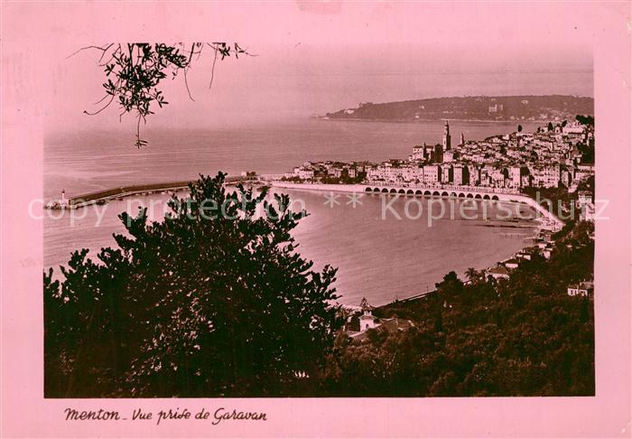 Menton Alpes Maritimes Prise de Garavan