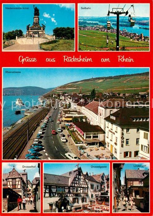 Ruedesheim Rhein Drosselhof Lindenwirt Seilbahn