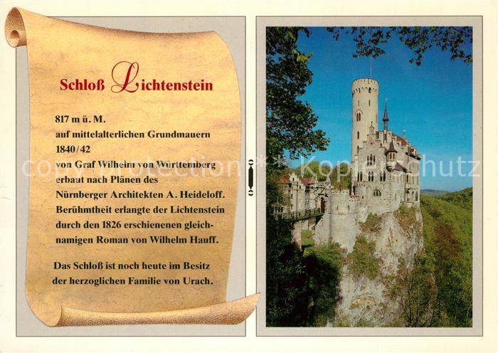 Lichtenstein Wuerttemberg Schloss Lichtenstein