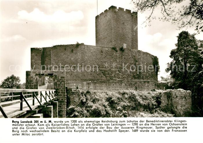 Klingenmuenster Burgschaenke Landeck