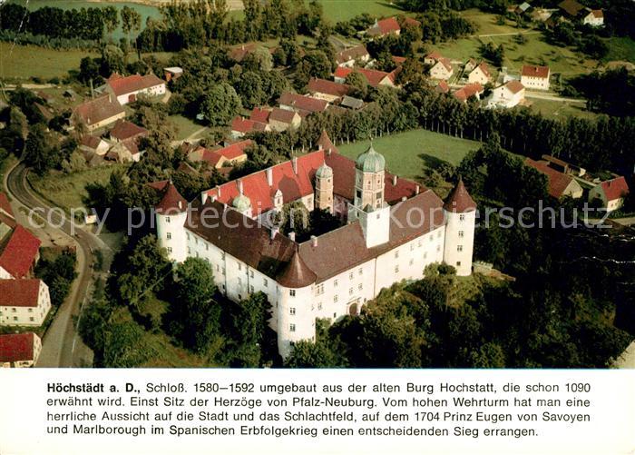 Hoechstaedt Donau Fliegeraufnahme Schloss
