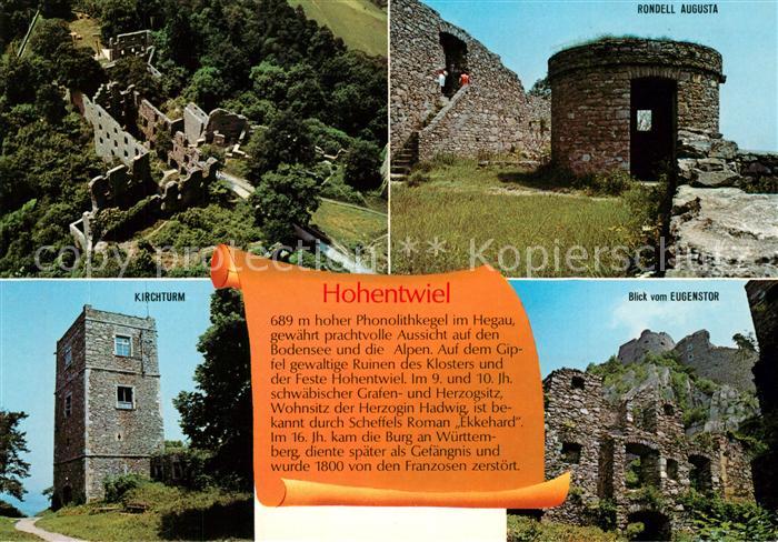 Hohentwiel Burgruine Kirchturm Rondell Augusta