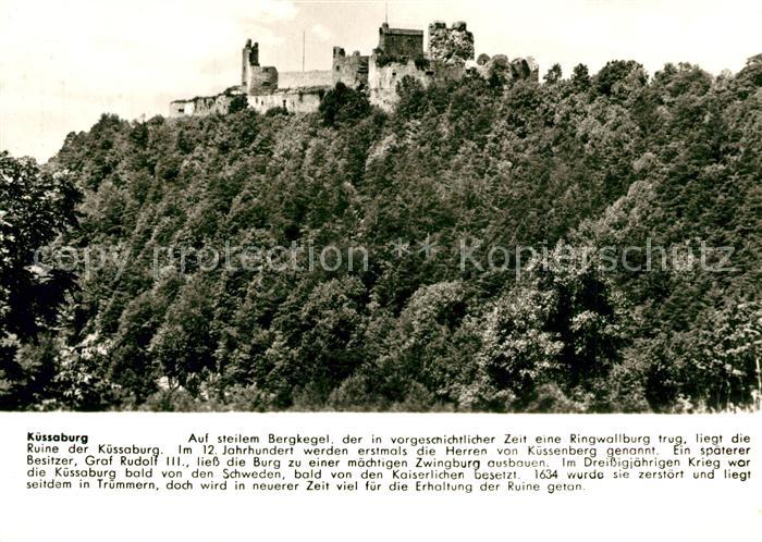 Kuessaberg Ruine Kuessaburg