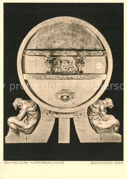 Mainz Rhein Sektkellerei Kupferberg Bacchanten-Fass