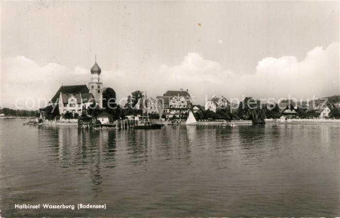 Wasserburg Bodensee Halbinsel Panorama Kirche