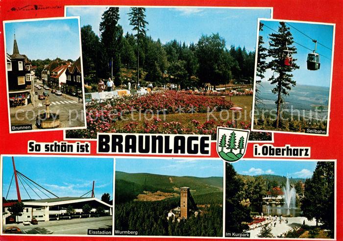 Braunlage Brunnen Park Eisstadion Seilbahn Kurpark Wurmberg