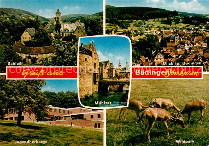 Buedingen Hessen Schloss Jugendherberge Wildpark Panorama Muehltor