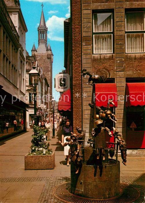 Bad Aachen Kraemerstrasse Puppenbrunnen Rathausturm