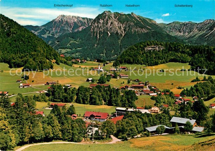 Tiefenbach Oberstdorf Panorama Bergkette