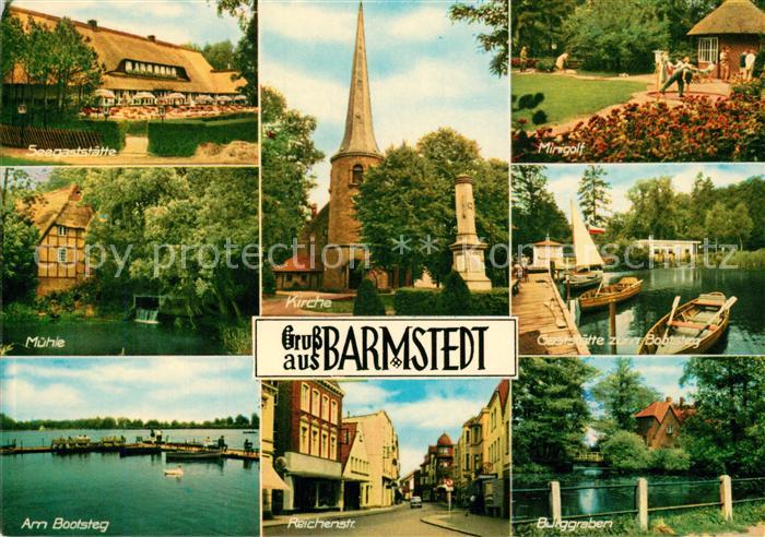 Barmstedt Muehle Seegaststaette Minigolf Bootssteg Burggraben