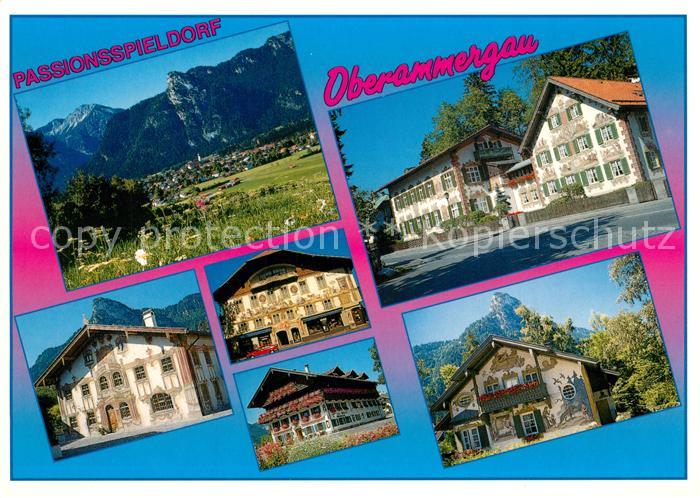 Oberammergau Haensel und Gretelhaus Pilatushaus Geburtshaus Ludwig Thoma