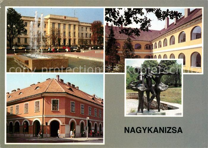 Nagykanizsa Kloster Denkmal Rathaus Brunnen Stadtansicht