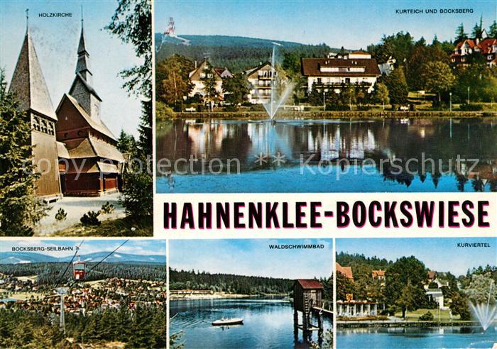 Hahnenklee-Bockswiese Harz Holzkirche Schwimmbad Kurviertel