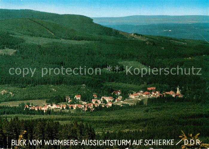 Schierke Harz Panorama vom Wurmberg Aussichtsturm