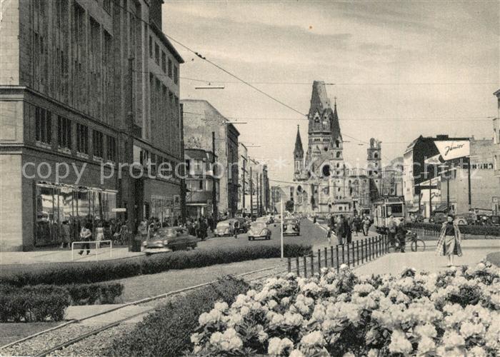 BERLIN  DE Tauentzienstrasse Kaiser Wilhelm Gedaechtniskirche