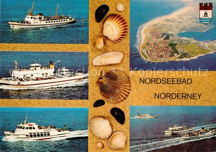 Norderney Nordseebad Faehrschiffe Fliegeraufnahme