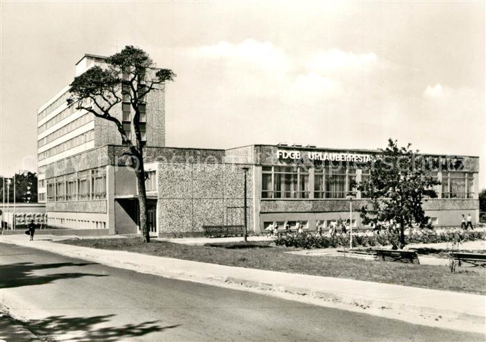 Binz Ruegen FDGB Erholungsheim Arkona Urlauberrestaurant Ruegen