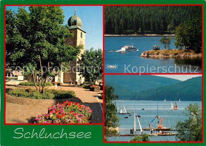Schluchsee Kirchenpartie Segelboote