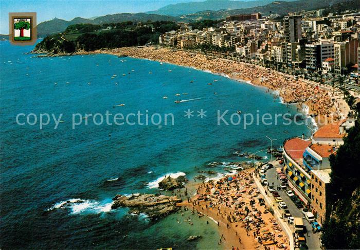 Lloret de Mar Fliegeraufnahme Strand