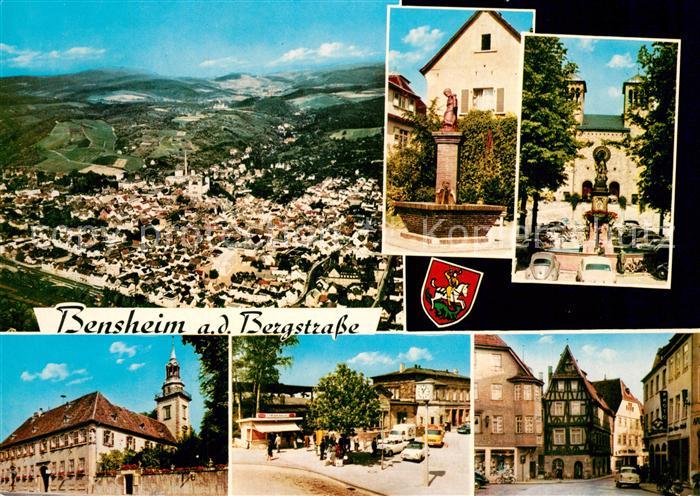 Bensheim Bergstrasse Fliegeraufnahme Vetters-Muehle Brunnen