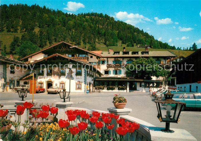 Wallgau Lueftimalerei Hotel Gasthaus Post