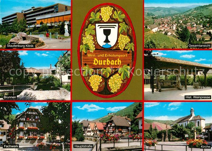 Durbach Staufenburg-Klinik Weinpresse Fachwerk Hauptstrasse