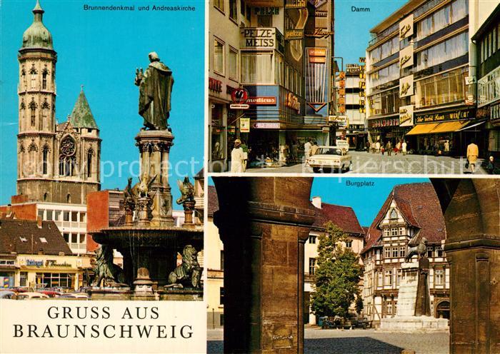 Braunschweig Brunnendenkmal Andreaskirche Damm Burgplatz