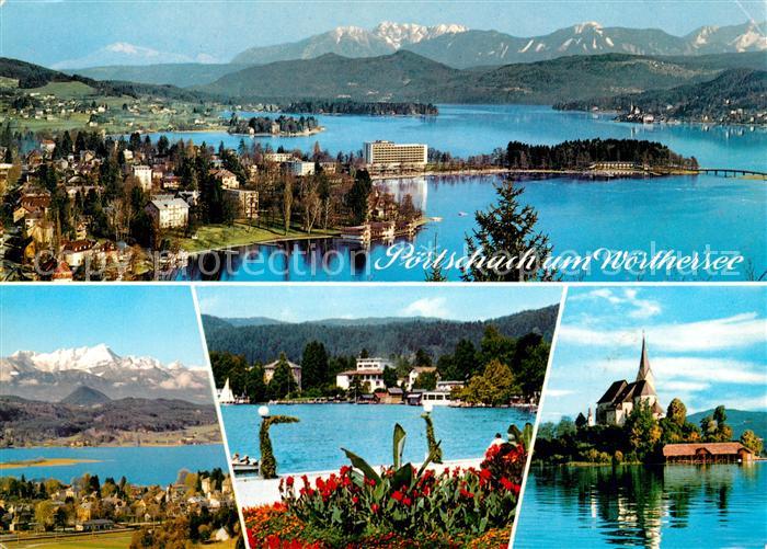 Poertschach Woerthersee Fliegeraufnahme