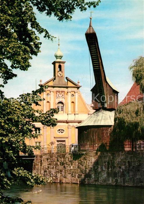 Lueneburg Alter Kran und Kaufhaus
