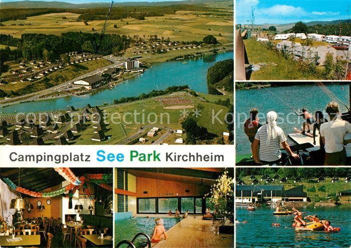 Kirchheim Hessen Fliegeraufnahme Camping See-Park Hallenbad