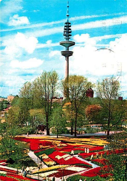 Hamburg Planten und Blomen Gartenausstellung und Fernsehturm